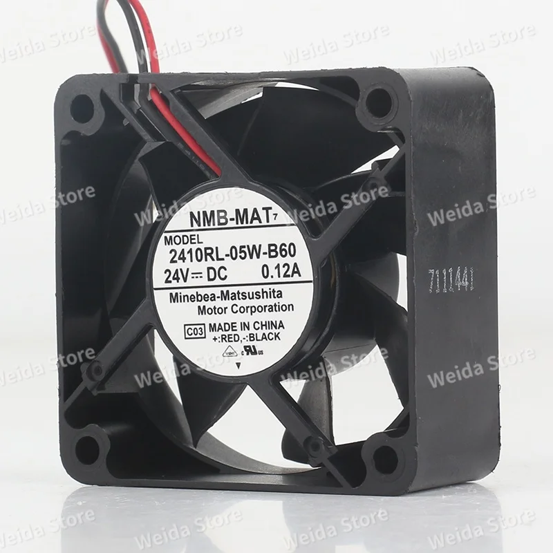 

cooling fan Original NMB DC 24V 0.12A 6025 60X60X25MM 6CM inverter Double ball bearing 2410RL-05W-B60