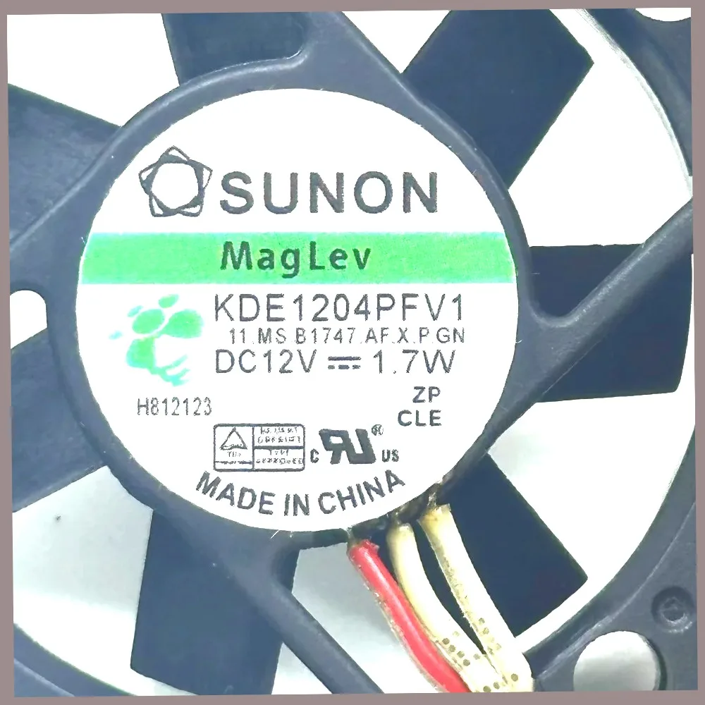 SUNON KDE1204PFV1 DC 12V 1.7W 3-WIre 40X40X10mm Server Cooling FanIndustrial Equipment Ventilation