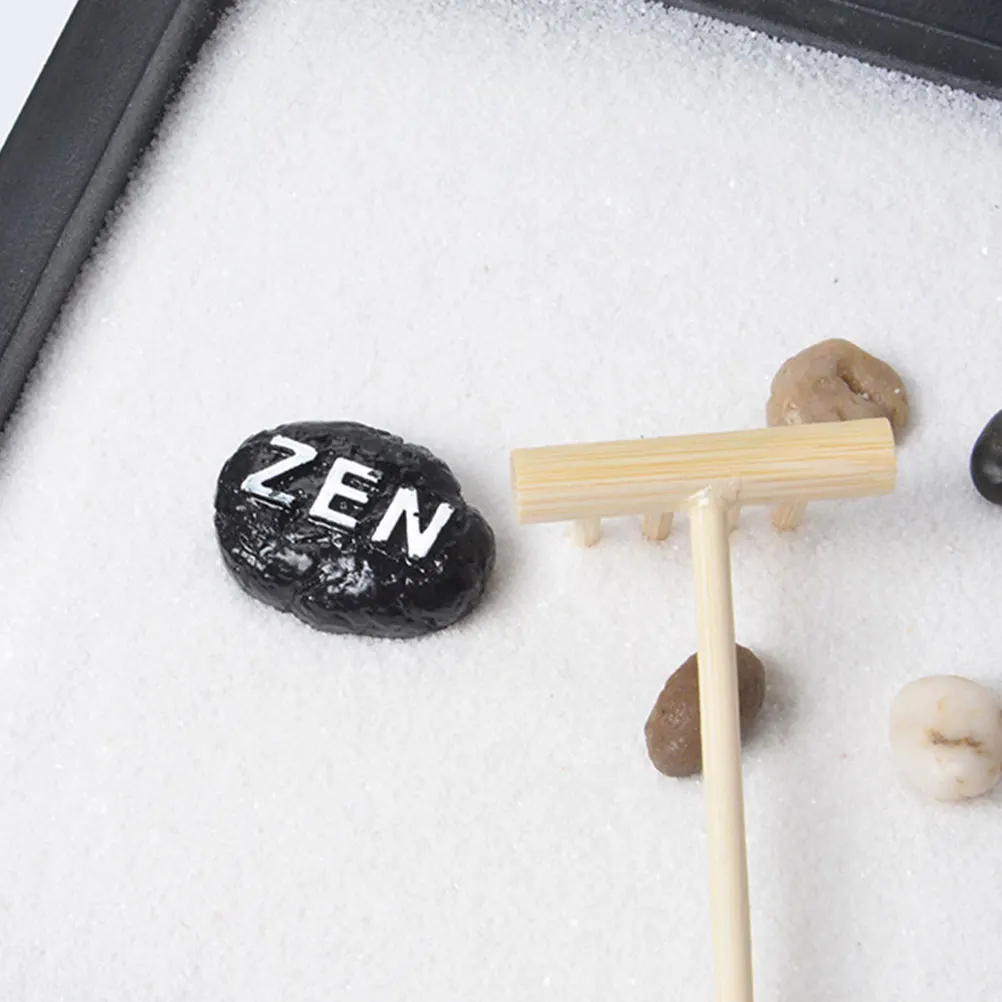 

6Pcs Stone Ornament Zen Style Resin Craft Mini Garden Decoration Landscape Rockery Micro Landscape Props