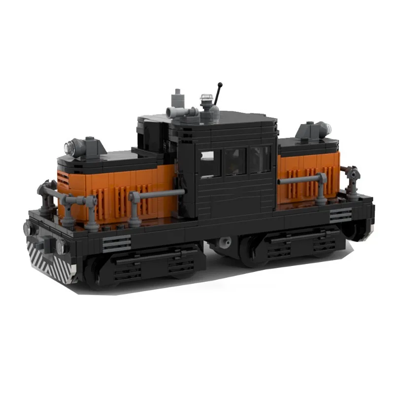 American retro shunting diesel locomotive creative building blocks retro railway collection series assembled model