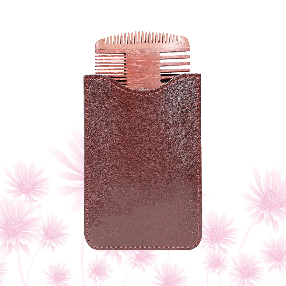 Wood Beard Comb Double-Sided Handmade Anti Static Durable Lightweight Beard Styling Mustache Comb Grooming Tool