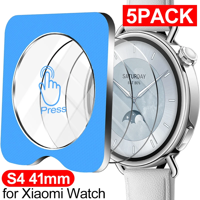 

Защитные пленки для экрана Xiaomi Watch S4 41 мм, закаленное стекло, простая в установке, твердость, защитная пленка для SmartWatch для S4 41 мм