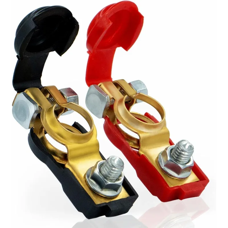 

Car Battery Terminals 1 Pair Battery Terminal Connecter Positive and Negative Cable Terminal Clamps Connectors Battery Connector