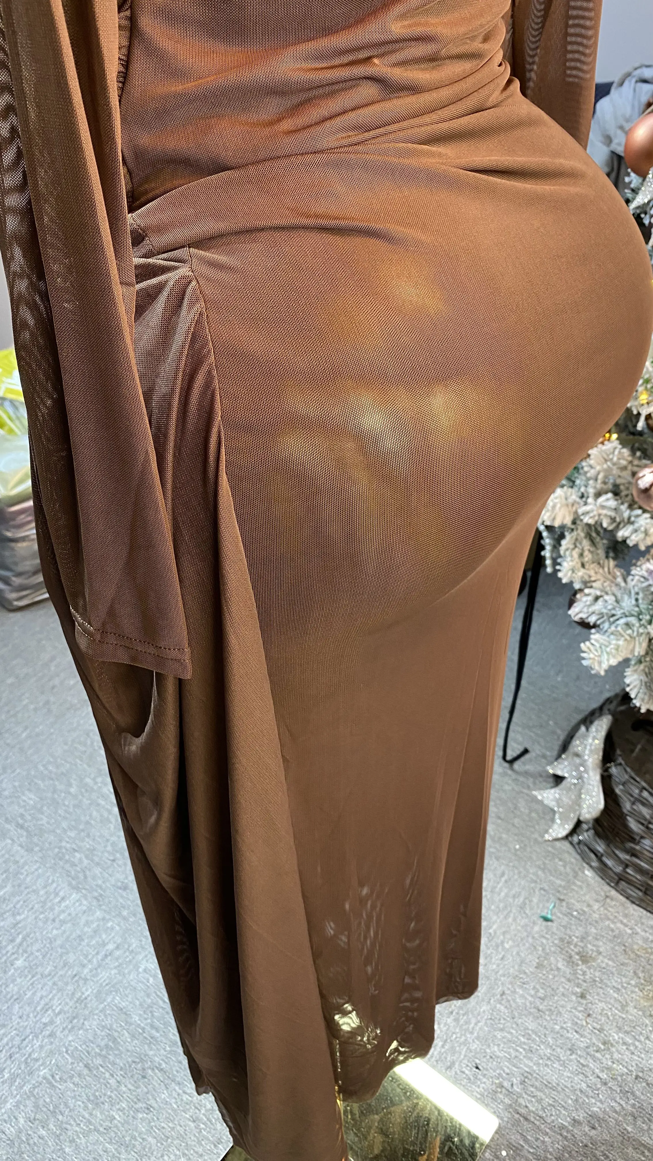 فستان ريترو عصري جديد منسوج غير منتظم طويل بدون أكمام، ملابس نسائية أنيقة وغير رسمية-GZXX274 #4