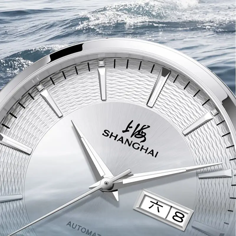 Shanghai Men's Watch Mountain River Automatic Mechanical Watch Classic Original Luxury Watch Stainless Steel Sapphire Watch 3113