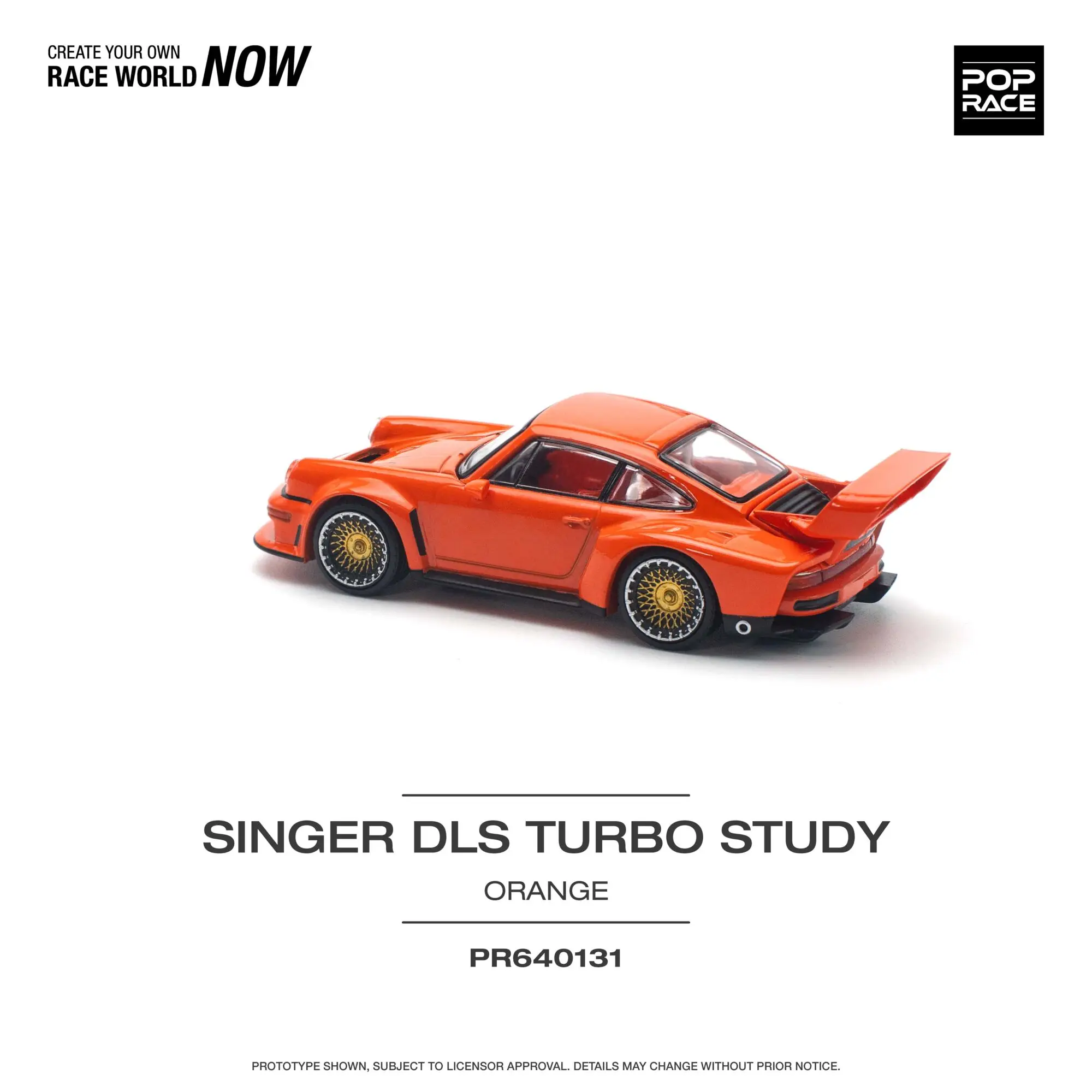 PreSale Pop Race 1:64 Singer DLS Turbo 964 Track Diecast Diorama Model Collection Miniature Toys