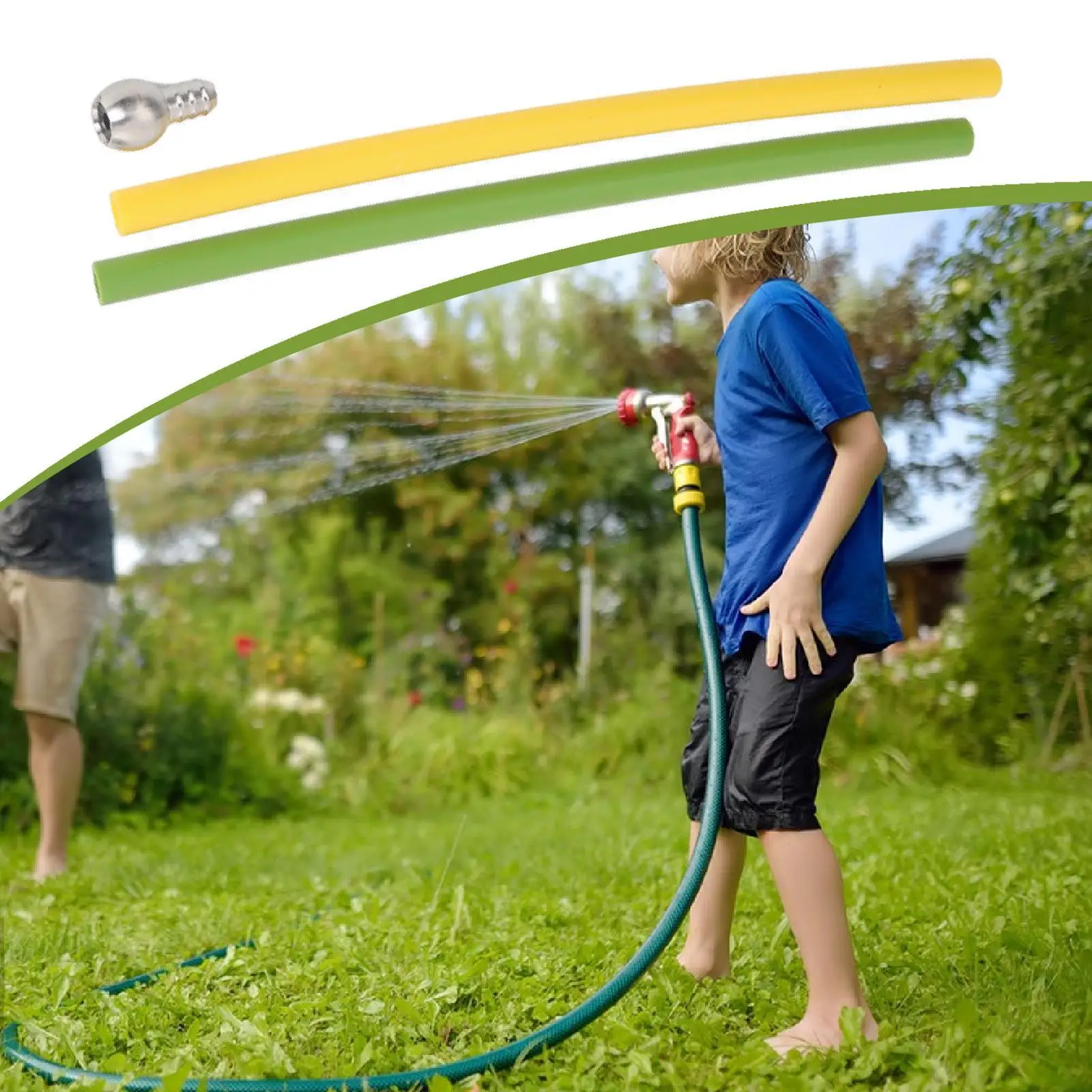 Watering Pot Silicone Tube Flexible Weighted Filter Lance Hose Straw Attachment for Professional Car Cleaning and Gardening