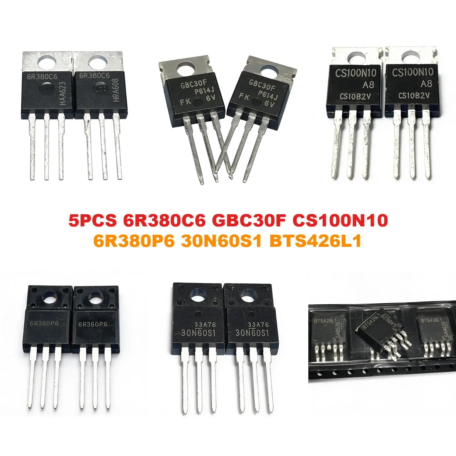 6R380C6 GBC30F CS100N10 6R380P6 30N60S1 BTS426L1