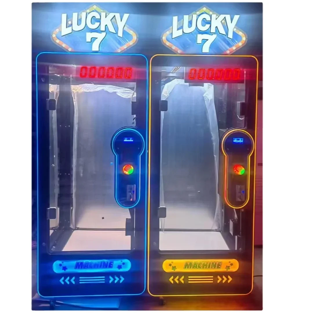 เครื่องเกมหยอดเหรียญ ห้างสรรพสินค้า เครื่องเกม Lucky 7 ตัดรางวัลอัตโนมัติ เครื่องกรงเล็บพลาสติกสําหรับขายฟิลิปปินส์