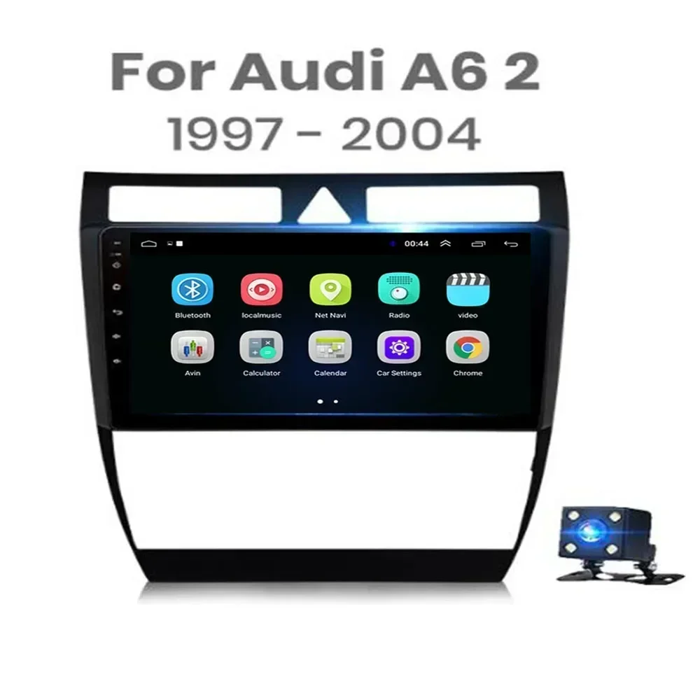 2 Din Android 13 Car Radio For Audi A6 C5 1997-2004 S6 RS6 Multimedia Player 5G Carplay QLED Headunit Audio Stereo Auto DVD