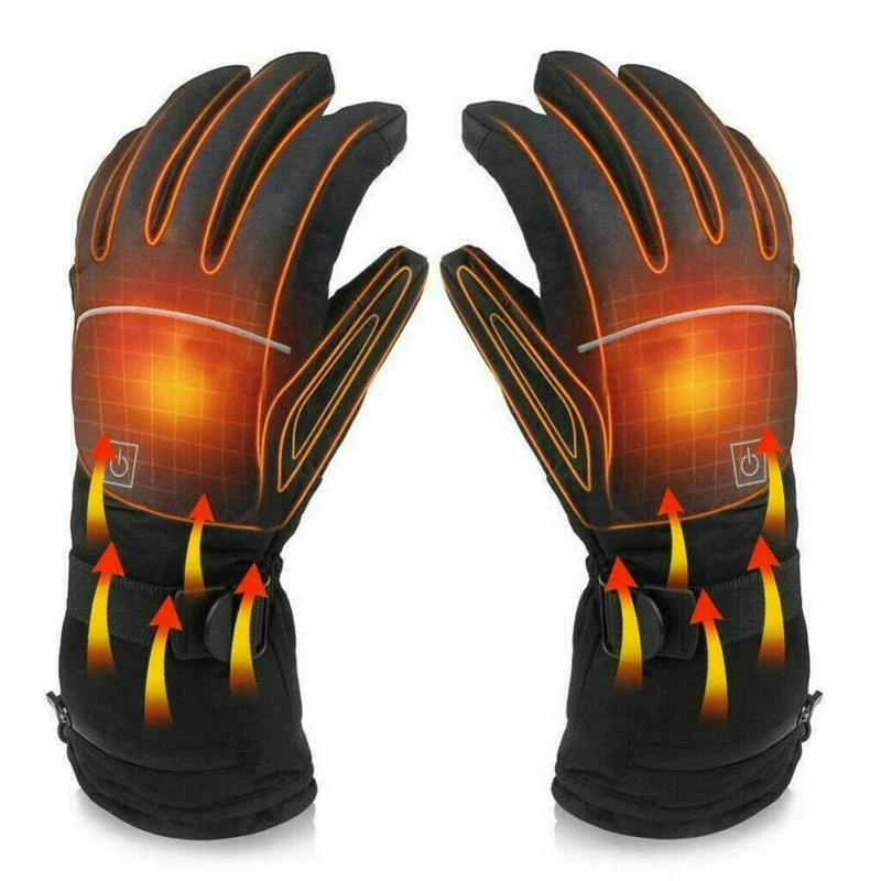 XS S M L XL electric gloves heating electric heating charging outdoor motorcycle men and women warm gloves full finger gloves