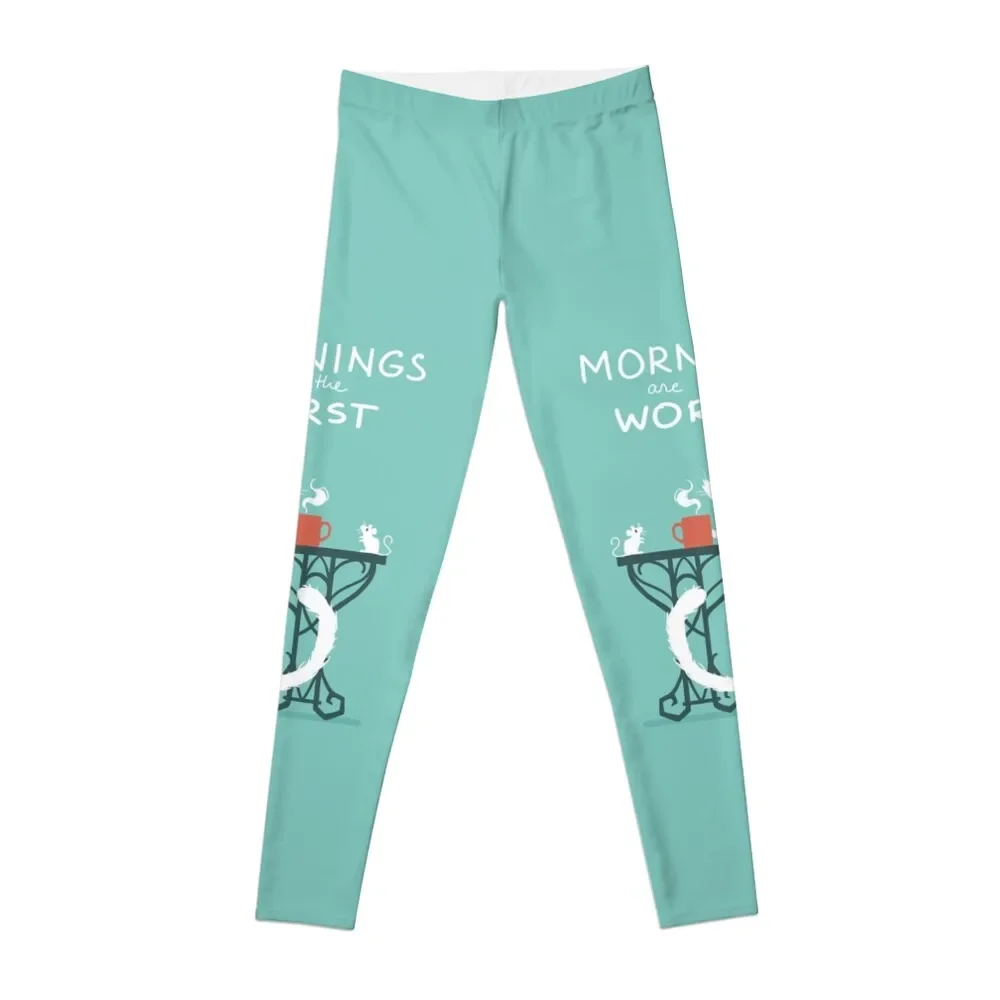 

Mornings are the worst Leggings Fitness's gym clothes Women's sports flared Womens Leggings