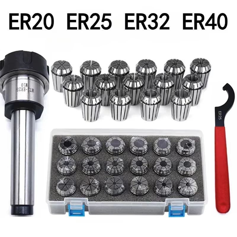 

Set ER20 ER25 ER32 ER40 ER Collect Chuck Spring Clamps ChuckMorse Holder MTB2 MTB3 MTB4 MTB5 Tool Holder Suit