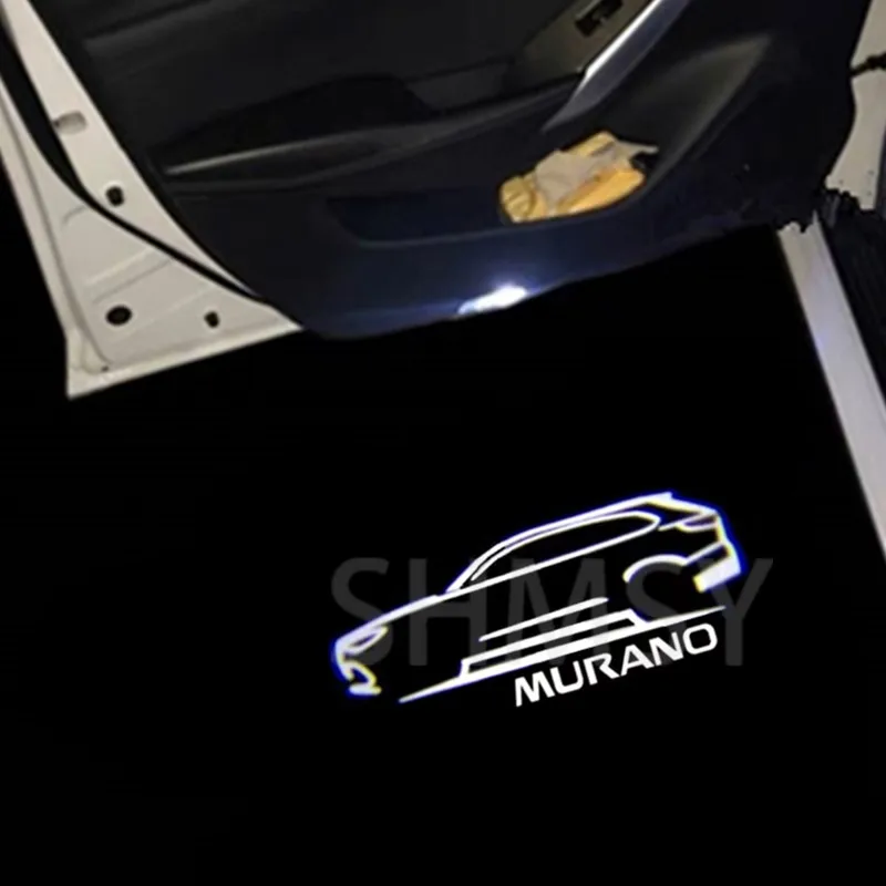 2 lumières de bienvenue pour porte de voiture, projecteur Led, lampe de courtoisie pour Nissan Murano Z50 Z51 2002 -2015 2010 2011 2012 2013 2014, accessoires