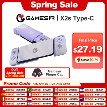 Gamesir X2S Gamepad Andriod Mobile Pro Gaming Controller Protable Moveable Usb Type C Port dla iphone 15 z kijami Hall Effect Sticks