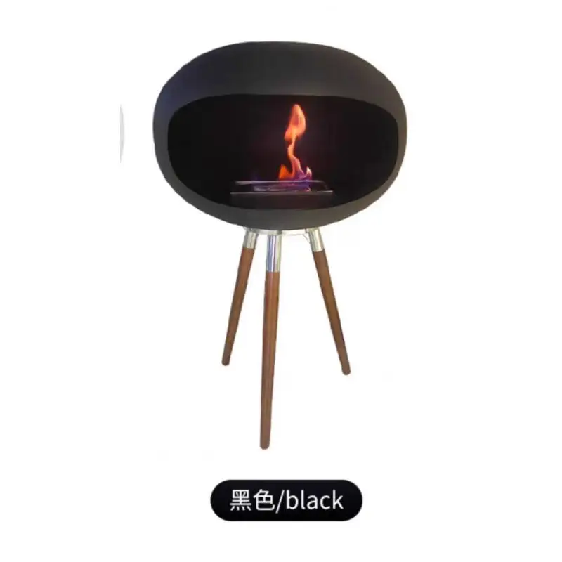 

Stainless Steel Insert Indoor Fireplace Remote Control for Villa Living Room Modern Manual Mini Table Bio-Ethanol Burner 304#