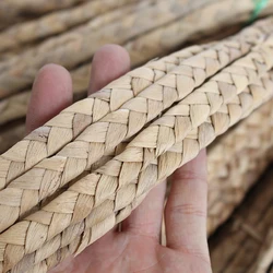 1PC 5M/10M 3 Strand Straw Material Weaving Braid Water Hyacinth Straw Material For Furniture Bag DIY Handmade Decor