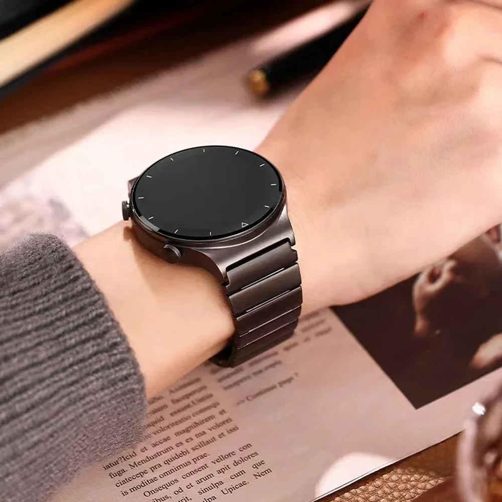 Metal Strap For Huawei Watch GT5pro 46mm Business Bracelet 22mm Wristband For Huawei Watch GT5 GT3 46mm Stainless Steel Band