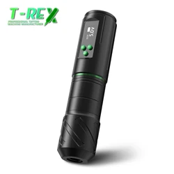 T-Rex Wireless Tattoo Machine Pen for Beginners and Artists 1600mAh LED Digital Display Wireless Tattoo Battery Power