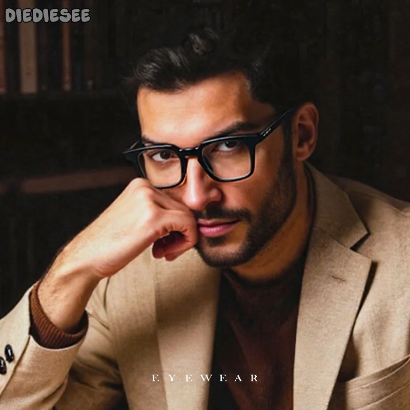 

DIEDIESEE's New Versatile And Fashionable Box Plate Eyeglass Frame Can Be Paired With Myopia And Hyperopia Eyeglass Frames 22249