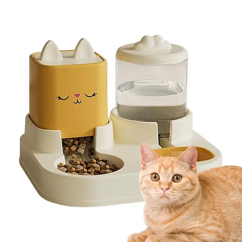 

Cute Large Capacity Dog Water Dispenser Food Container Automatic Feeder Cat and all breed Dog Food Bowl Cats Feeding Supplies