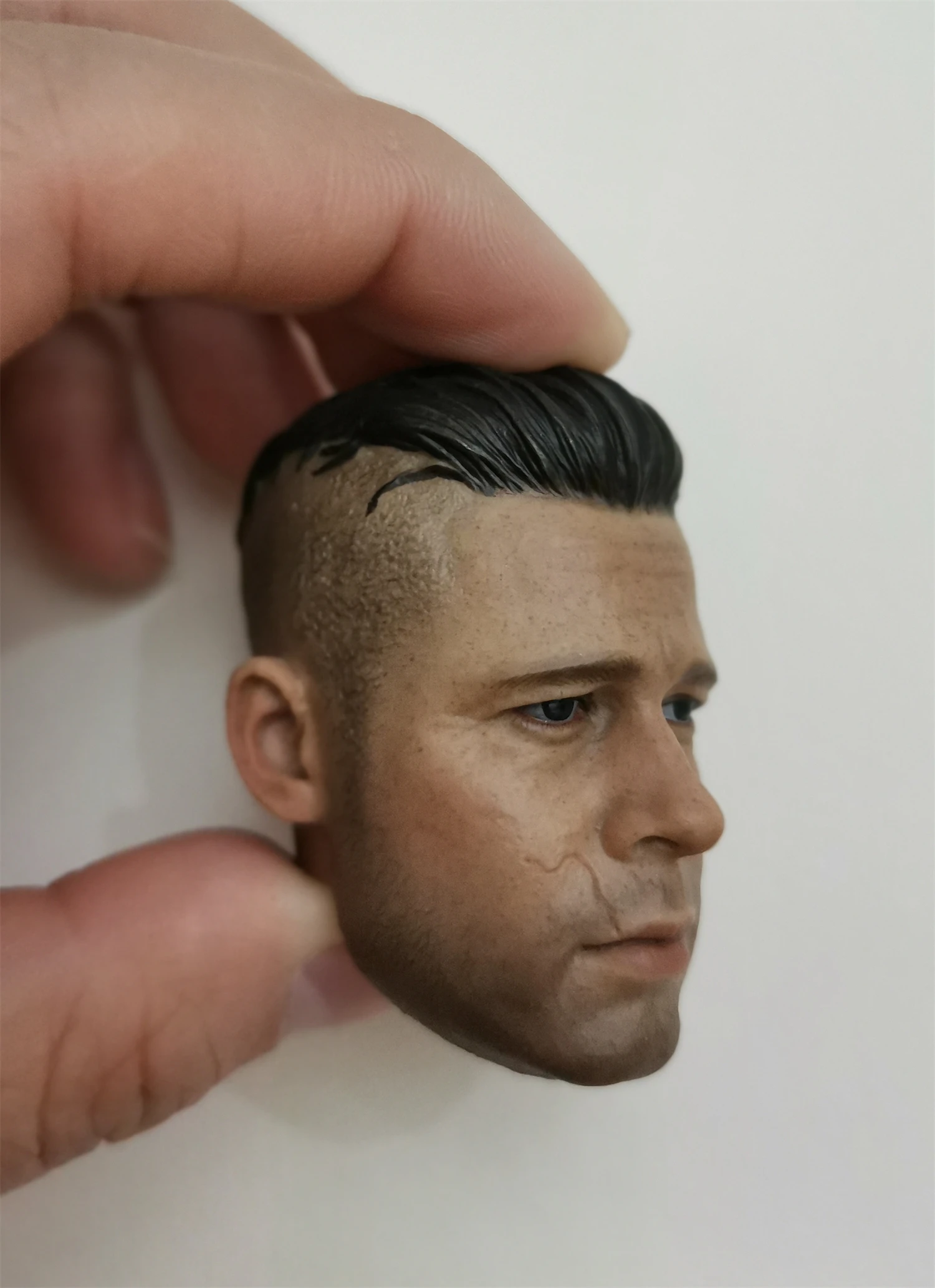 1/6 Schaal Tank Soldaat Brad Pitt Man Head Sculpt Model Geschikt voor 12'' Militaire Action Figure