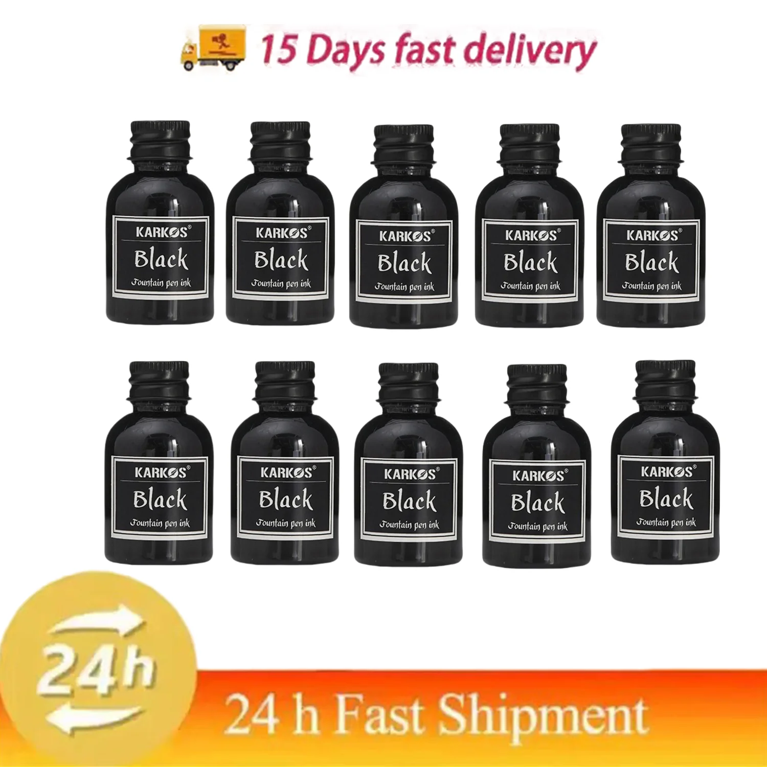 Pure Black 30ml Fountain Pen Ink Refilling Ink Stationery School High Quality Calligraphy Writing Fountain Ink