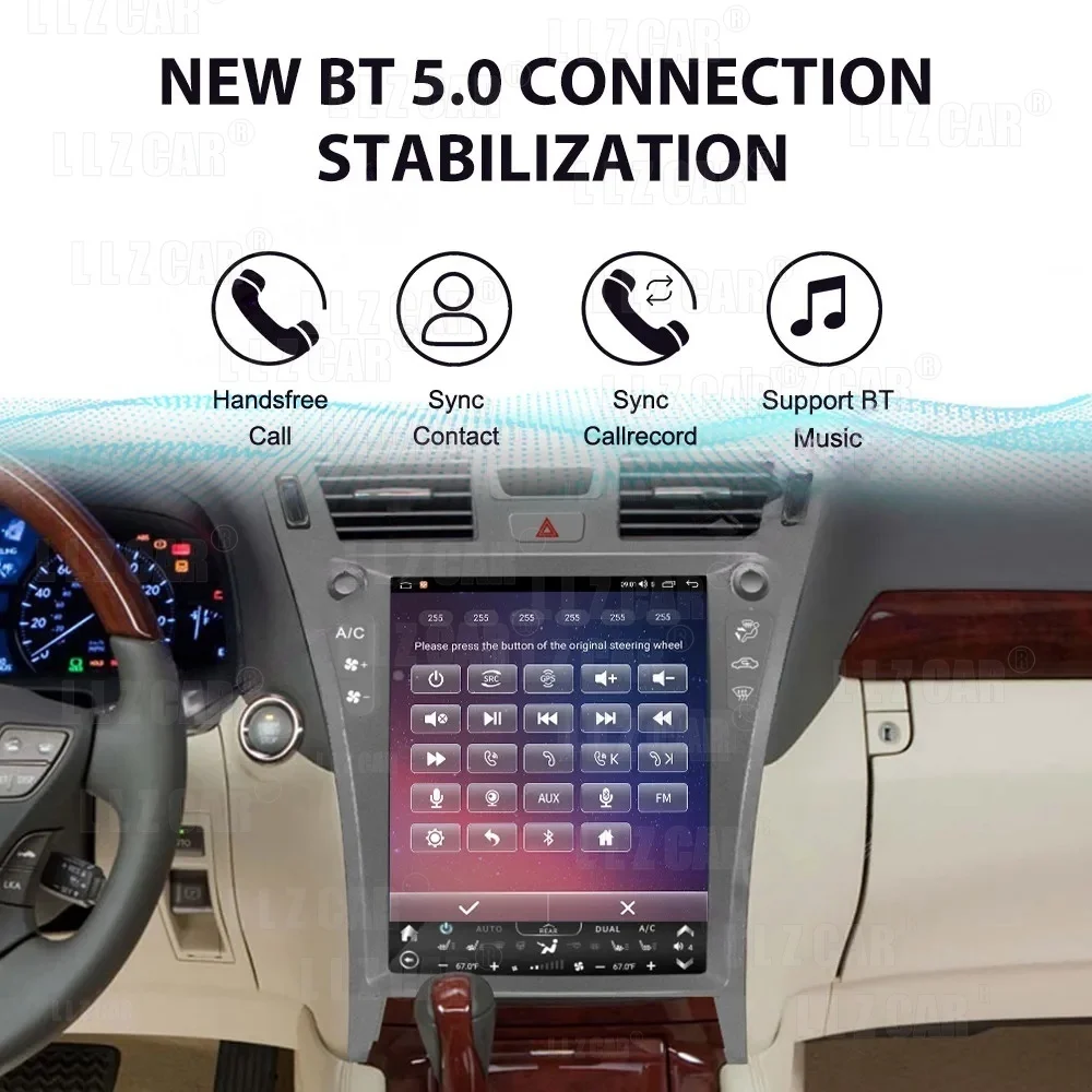 Android Vertical For Lexus LS460 LS600h 2006 2007-2012 Car Radio Multimedia Player Auto GPS Navigation Head Unit Stereo Carplay
