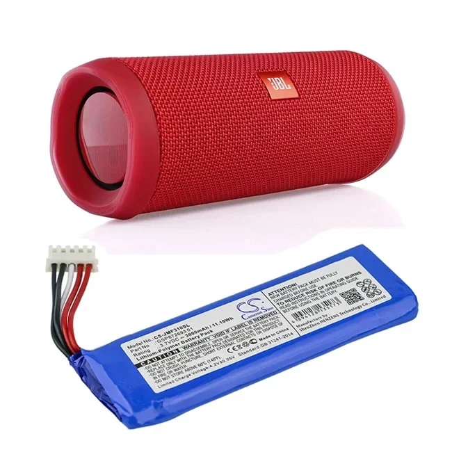 100% Original Replacement Wireless Speaker Battery GSP872693 01 3000mAh for JBL Flip 4 /Flip 4 Special Edition Batteries