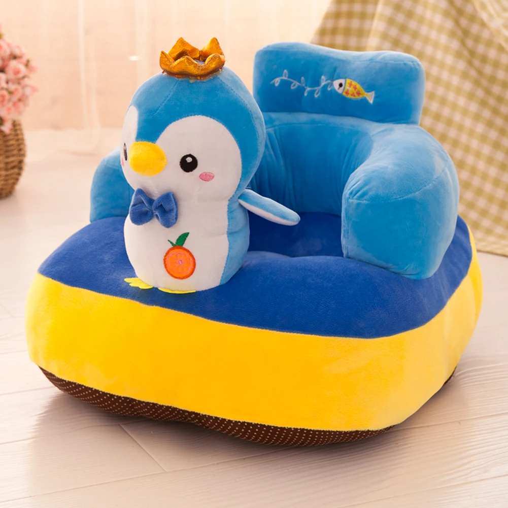 Baby Sofa Baby Seat Sofa Support Seat Cover Toddler Cartoon Plush Chair Baby Seats Children\'s Sofa Infant Learn to Sit Chair