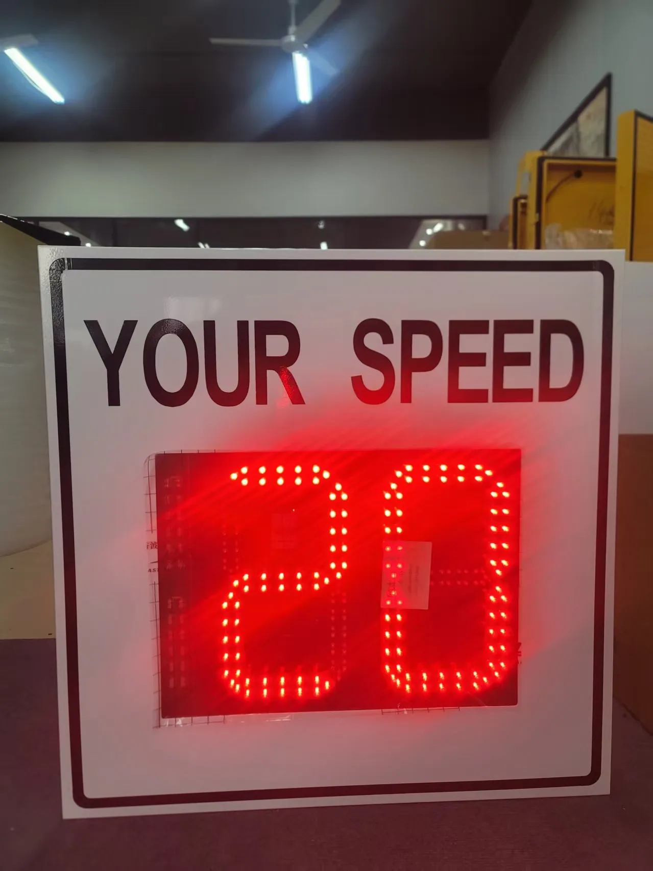 Outdoor Solar-Powered LED Traffic Sign Board with Road Safety Features
