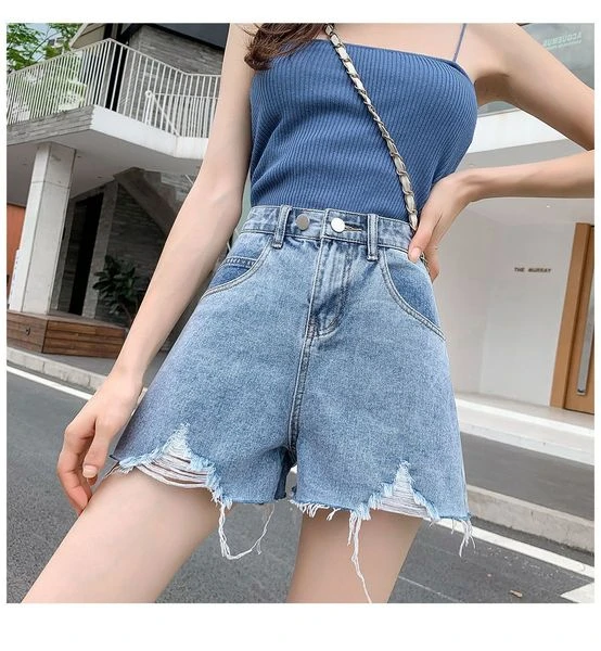 

Slimming High Waist Five Inch Short Jeans Women's Summer Casual Wear Super Popular Guangzhou Thirteenth Factory Outlet
