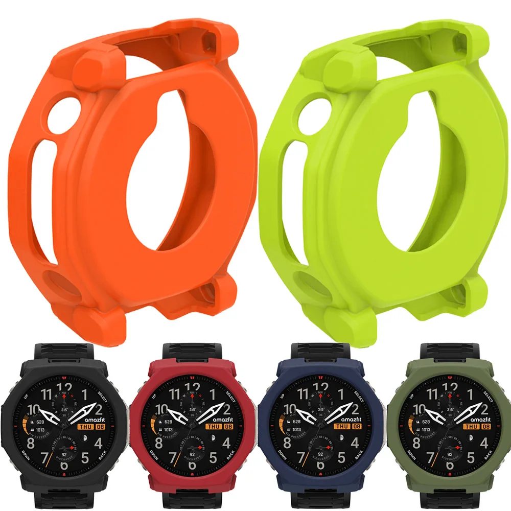Capa protetora BEHUA para smartwatch Huami Amazfit T-Rex Ultra 2, 51 mm, capa de proteção para a estrutura do relógio, acessórios para a pulseira.