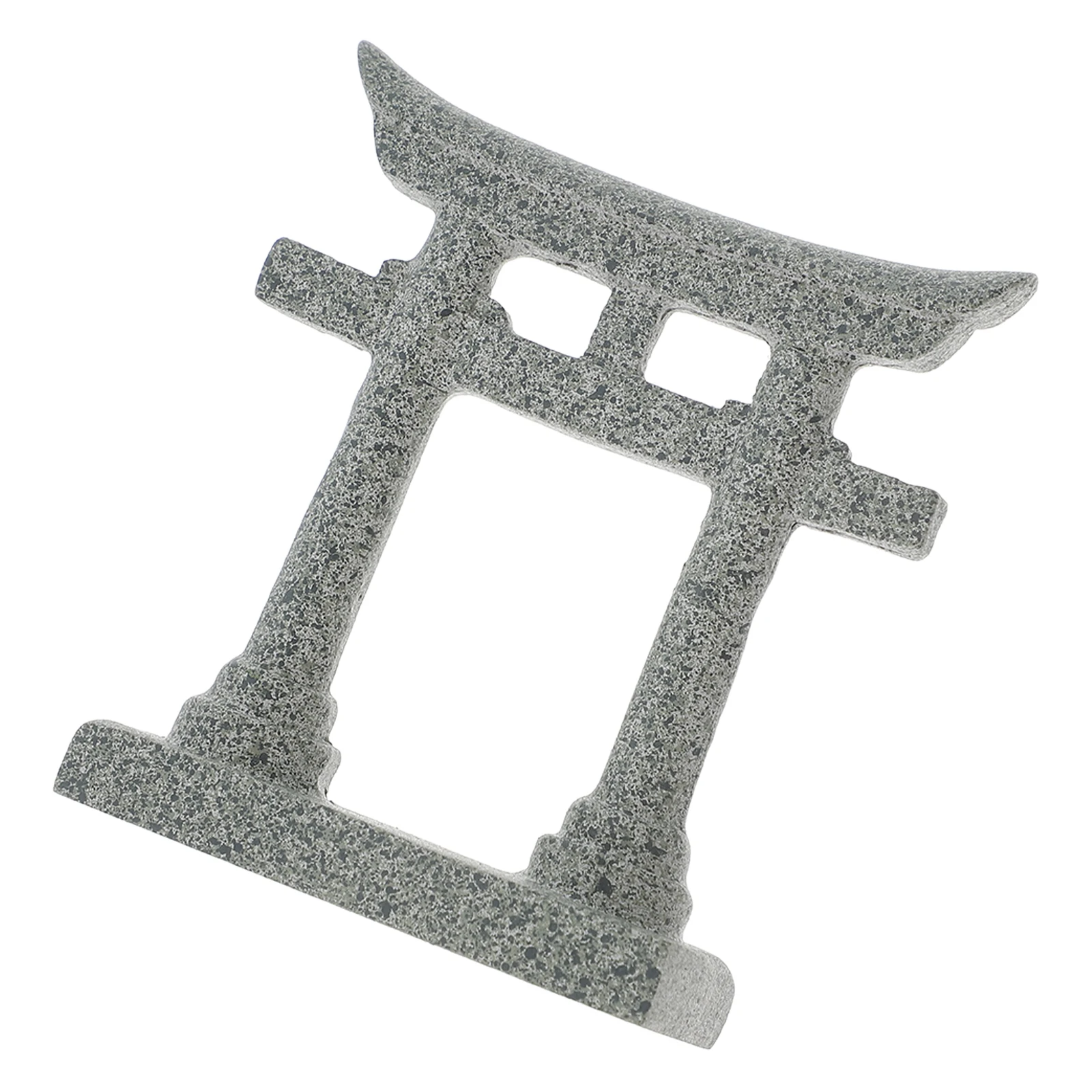 

Japanese Gate Fish Tank Decoration Resin Mini Ornament Bonsai Aquarium Landscape Prop Sandstone Asian Shinto Gate