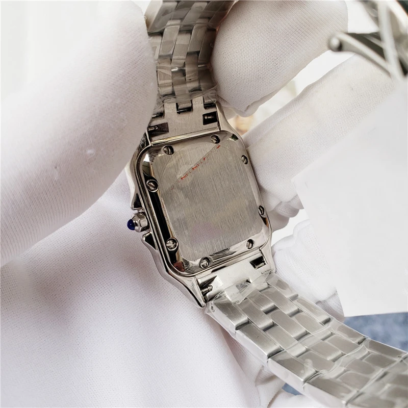 Fashion Brand Wrist Watches Woman Girl Ladies 27mm 22mm Square Dial High Quality Steel Metal Band Quartz Luxury Clock CT13 Watch