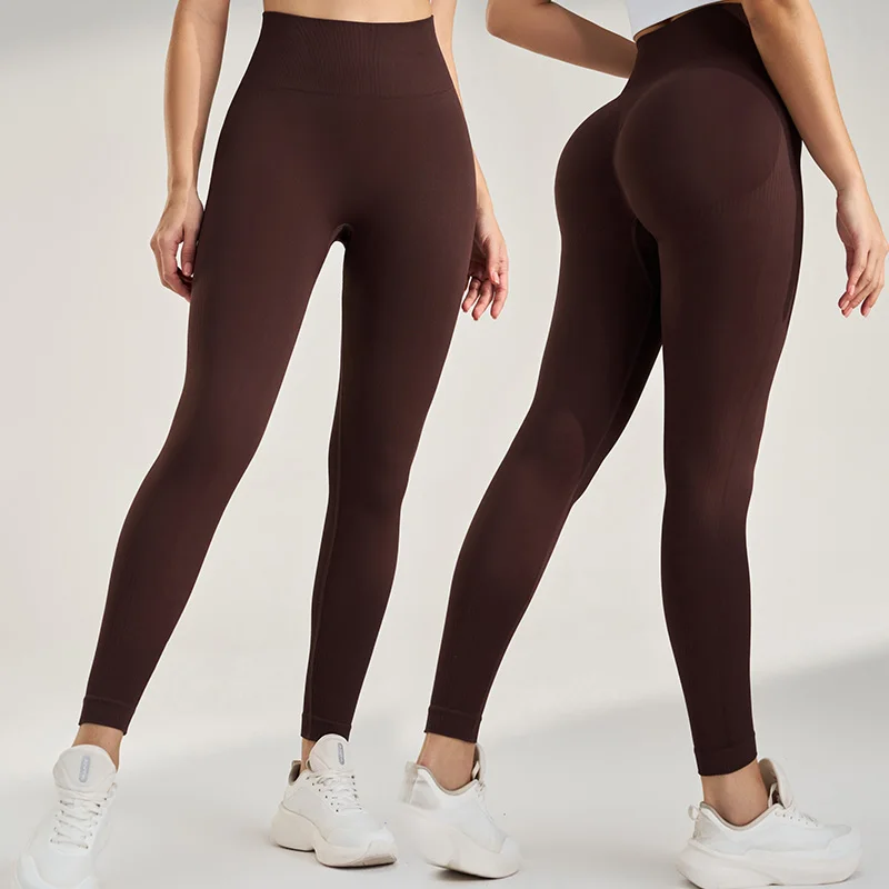 

Women's sports and fitness pants Yoga running tight elastic bottoming nine pants high-waisted belly fast drying yoga pants