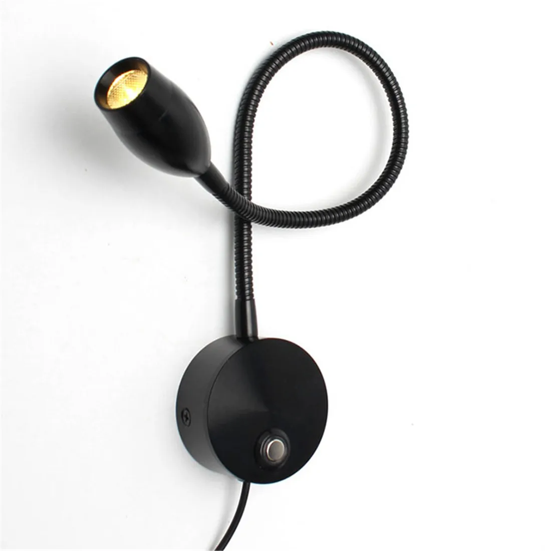 LED Wall Reading Light Touch Switch Dimmable Gooseneck Plug in USB Lighting for Bed headboard Bedside DC5V RV Boat Reading Lamp