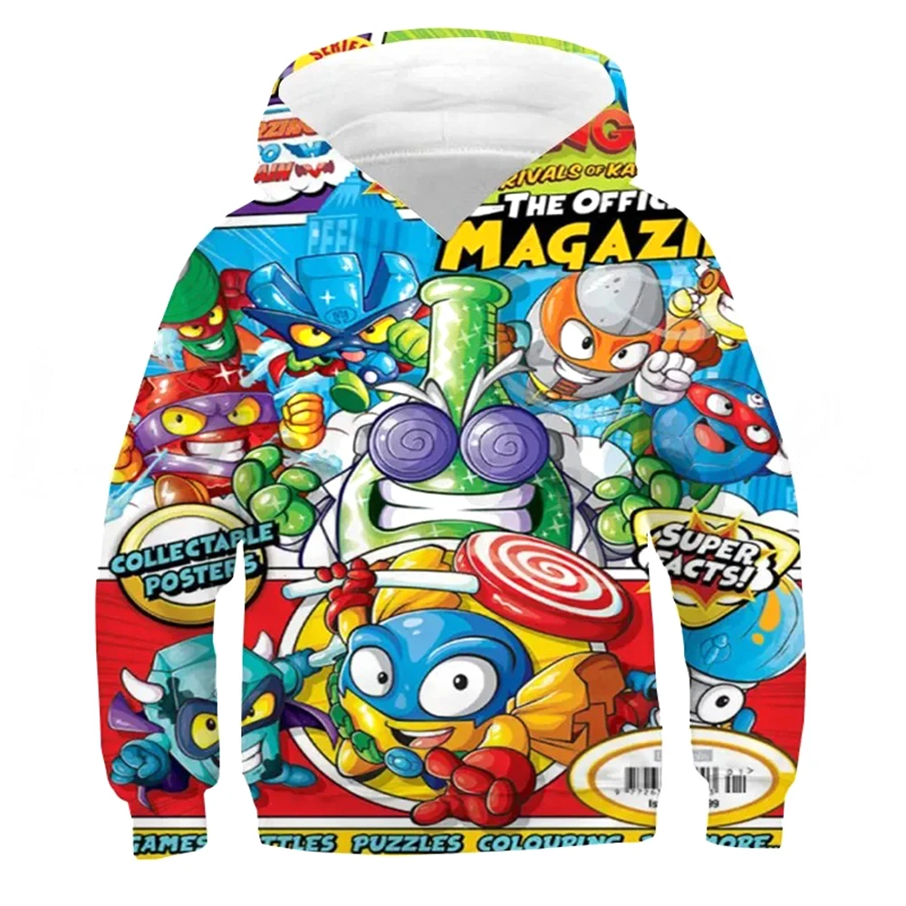 Kids Superzings Game 3D Printed Sweatshirt Kids Super Zings Hoodie Funny Cartoon Anime Pullover Spring Autumn Boys Girls Tops