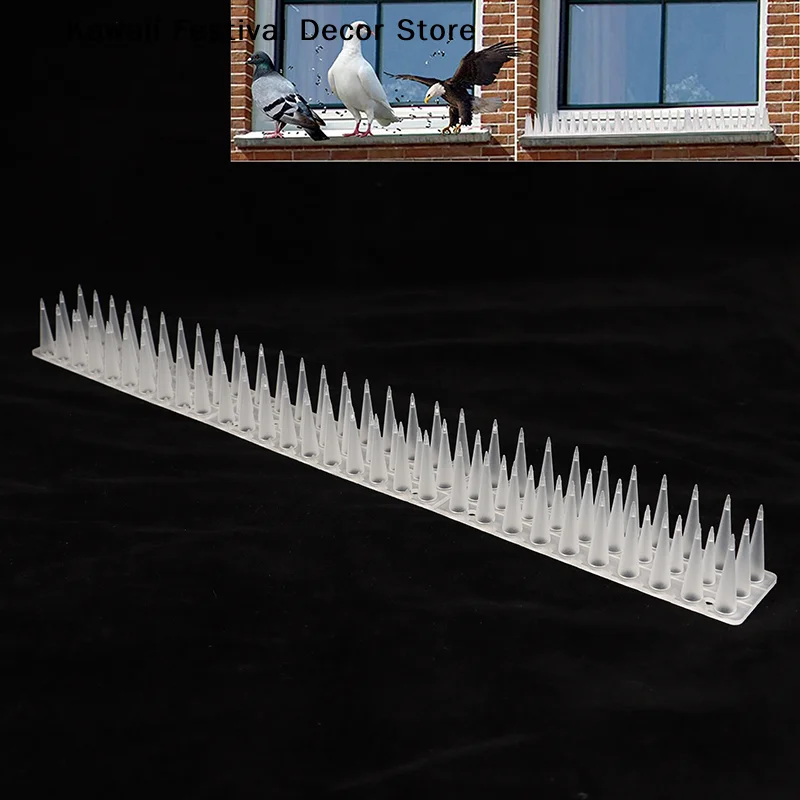 【K】Repeller Cat Plastic Bird Repellent Anti Pigeon Anti-bird Squirrel Garden Fences Control Transparent Spikes DIY Accessories