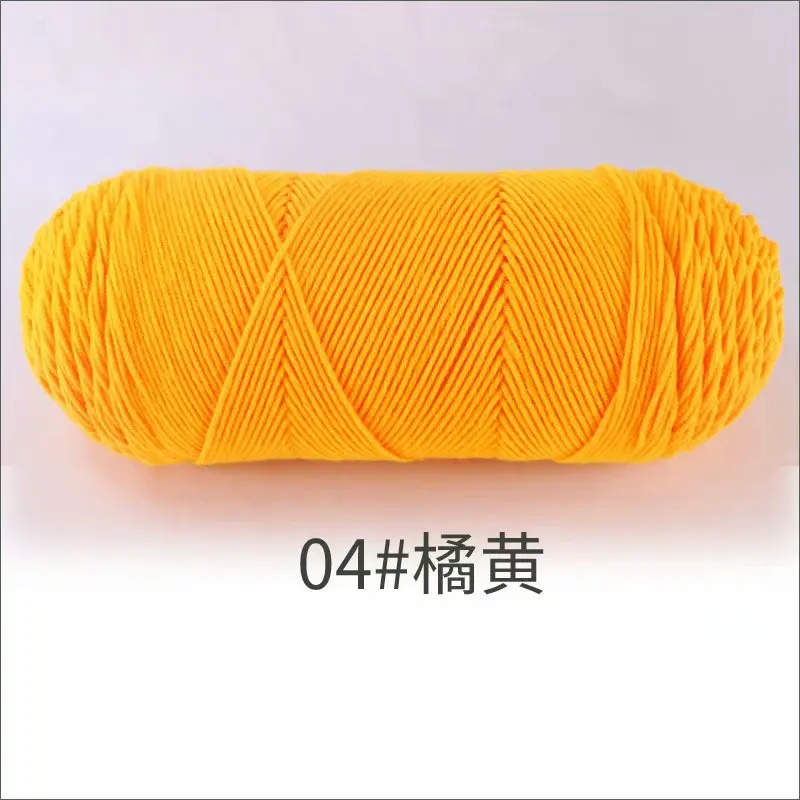 1Pc 200g melk Katoenen garen voor hand breien Acryl Gehaakte Draad gebreide Truien Sjaals lijnen Haken tas deken amigurum