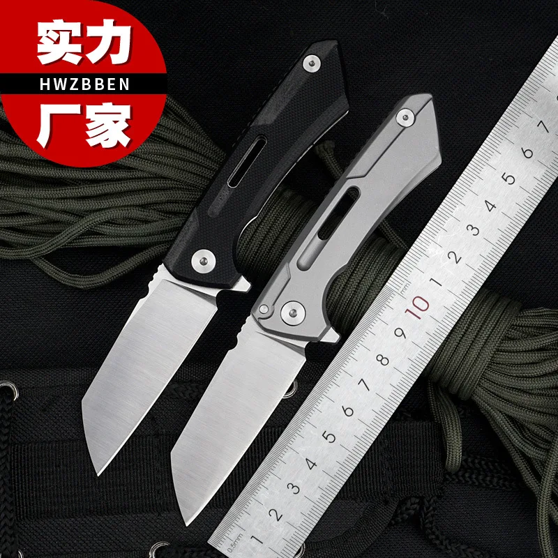 

D2 Steel Mini Knife Folding Knife Outdoor Portable Self-defense Camping Sharp High Hardness Fruit Knife Folding Knife