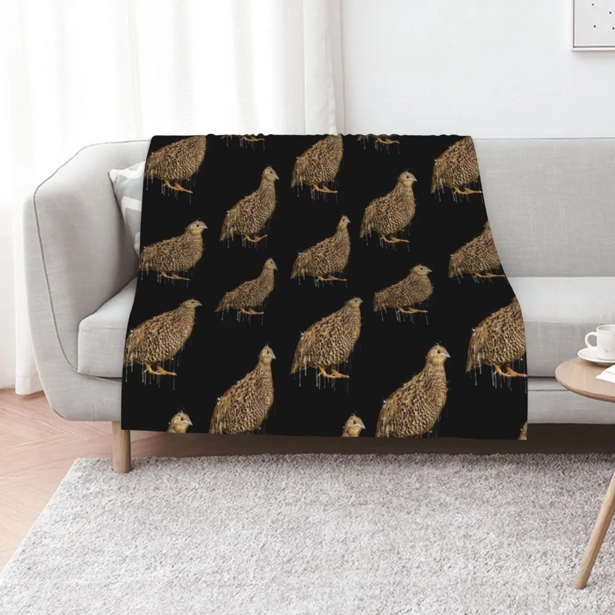Quail Drip Throw Blanket bed plaid wednesday Camping Decorative Sofas Summer Luxury St Blankets