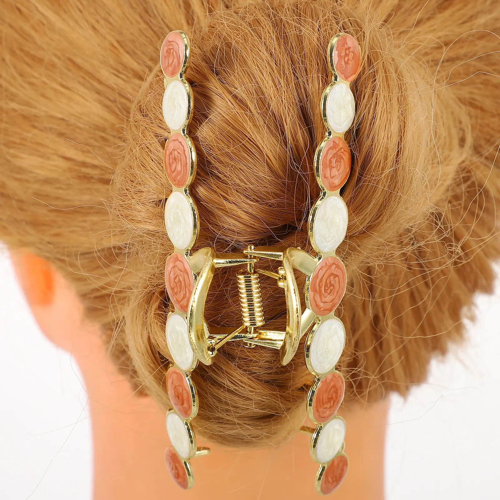

3Pcs Exquisite Oil Painting Inspired Hair Claw Clips for Women Large Jaw Style Hair Clamps Comfortable Toothed Edge Styling