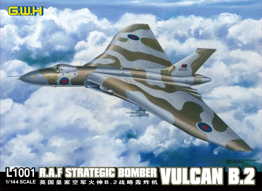 Great Wall hobby Assembling Model Kit L1001 UK R.A.F Strategic Bomber Vulcan B.2 1/144