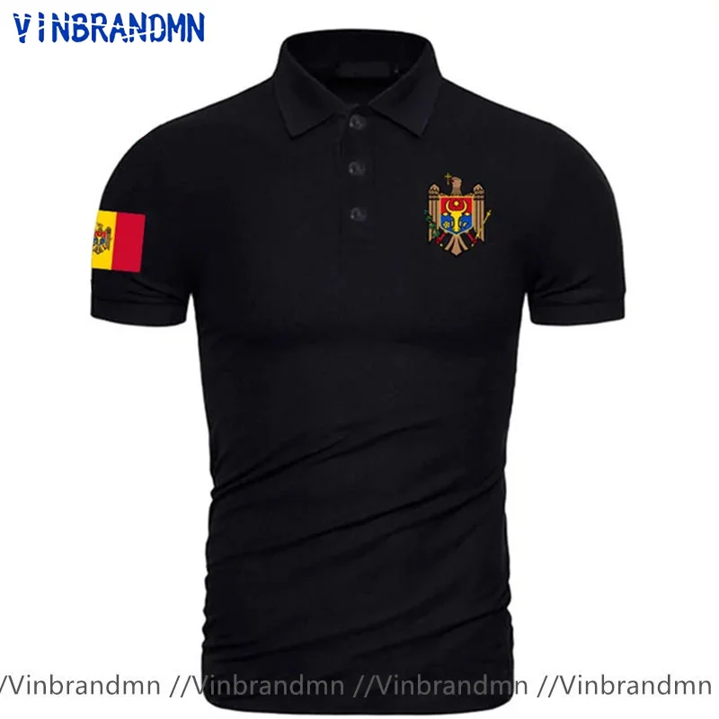 Moldova Moldovan MDA MD Polo Shirts men Short Sleeve Faddish Brand Printed For Country 2022 Cotton Nation Team Flag Polo Shirt