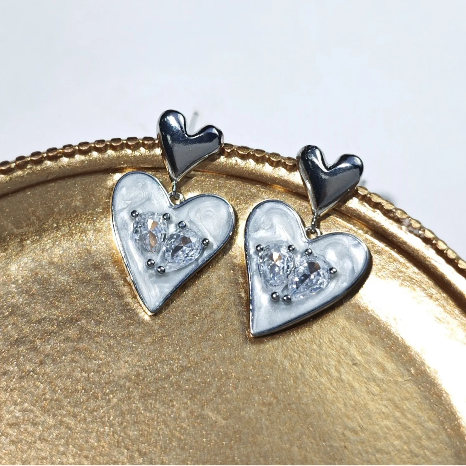 Серьги-капли персикового цвета с маслом, женские серьги-гвоздики с цирконием, милые нишевые легкие роскошные серьги премиум-класса