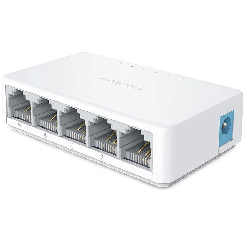 Mercury S105C 5-Port 100Mbps Ethernet Desktop Mini Switch Lossless Data Transmission Stable Performance for Network Efficiency