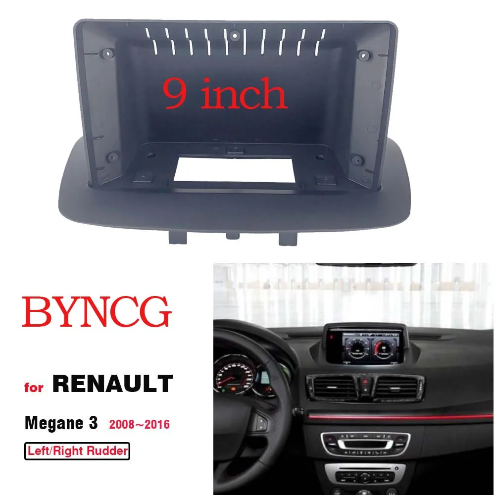 Radio Fascia Frame for RENAULT Megane 3 2008-2015 GPS Navigation Bezel Adapter Cove Stereo Player Install Surround Trim Panel view 2