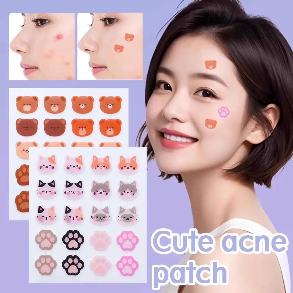 

New Cute Colorful Acne Patch Removal Pimple Anti-Acne Face Spots Repair Sticker Waterproof Invisible Cute Makeup Tools