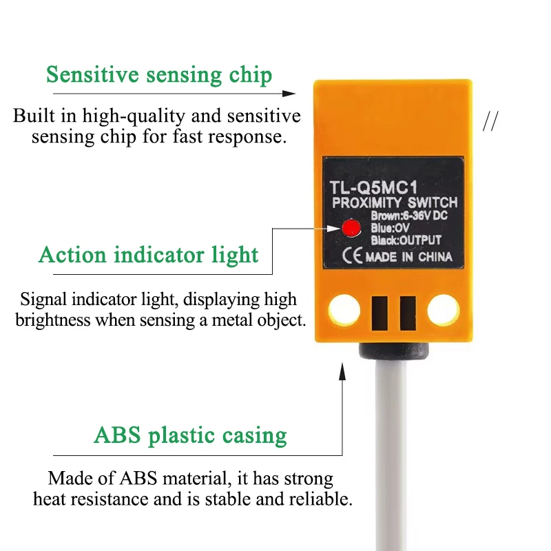 Saklar Proksimitas LJ4/5/6A3 TL-Q5 Sensor Switch NPN PNP NO Normally Open DC AC SN04-N Saklar Proksimitas Induktif Logam Terpasang